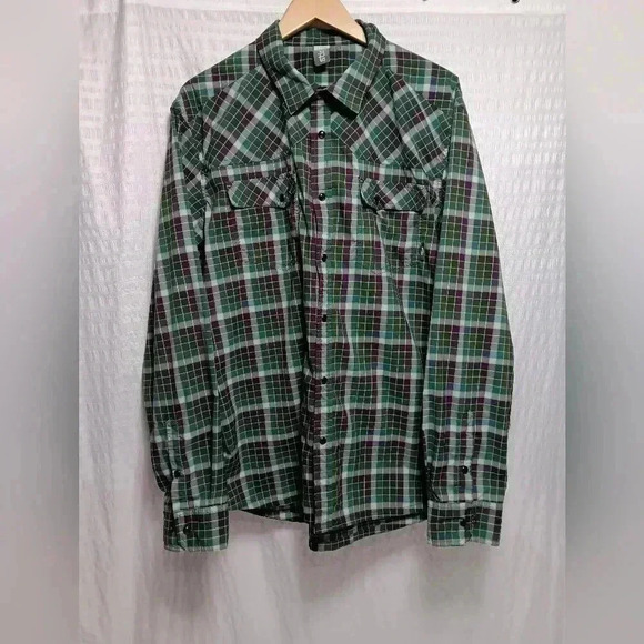 Stio Eddy  long-sleeved snap button down Shirt. Men's size XL - Picture 1 of 8